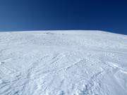 Diep sneeuw hellingen in Björkliden