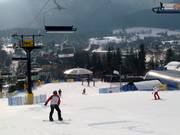 Oefenpiste in het dalgebied