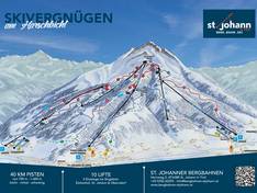 Pistekaart St. Johann in Tirol/Oberndorf – Harschbichl