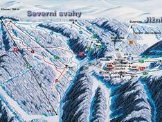 Pistekaart Červenohorské sedlo