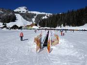 Transportband bij het dalstation