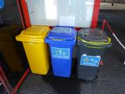 Afvalscheiding in het skigebied Civetta