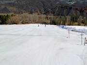 Oefenterrein bij het dalstation met sleeplift