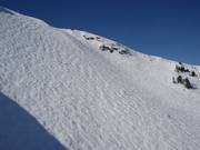 Steile afdalingen in de Whistler Bowl