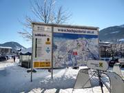 Informatiebord bij het dalstation