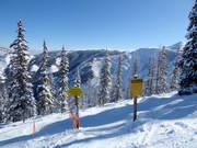 Toegang tot de extreem moeilijke afdalingen