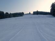 De brede piste is zeer geschikt voor beginners.