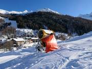 Sneeuwinstallatie in Pfelders