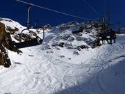 Sporen onder de lift