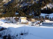 Accommodaties bij het dalstation Ladurns