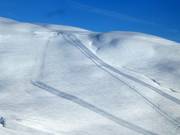 Afdalingen bij de Kari Traa sleeplift