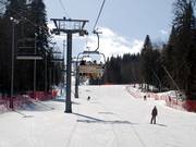 Volgt in het middelste gedeelte van het lifttracé: afdaling B2