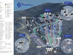 Pistekaart La Réserve – Saint-Donat