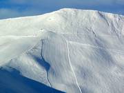 Uitzicht op de moeilijke piste Augstchummi