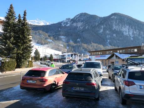 Pitztal: bereikbaarheid van en parkeermogelijkheden bij de skigebieden – Bereikbaarheid, parkeren Hochzeiger – Jerzens