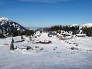 Uitzicht op het hoogplateau van de Hutterer Böden