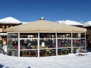 Parasol bij het middenstation Valbona (Moena)