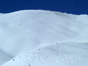 Uitzicht op de Freeride Zone Lomnické sedlo