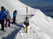 Start van de skiroute Teufi