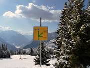 Informatiebord in Verbier