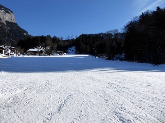 De gemakkelijke skipiste in Bad Häring
