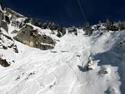 Extreme steile helling onder de Issentalkopfbahn