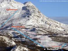 Pistekaart Fidjeland