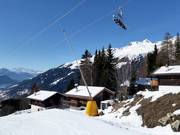 Lansbesneeuwing bij de dalafdaling