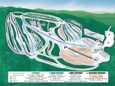 Pistekaart Christie Mountain