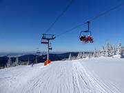 Horní Mísečky-Medvědín - 4-persoons hogesnelheidsstoeltjeslift (koppelbaar)