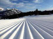 Perfecte pistepreparatie in het skigebied Wildhaus