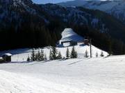 Uitzicht van de Jochlift naar de Gratlift