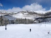 Gemakkelijke piste bij de stoeltjeslift Moonbeam Express