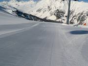 Vers geprepareerde piste in Ischgl