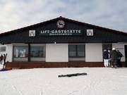 Het liftrestaurant bij het dalstation