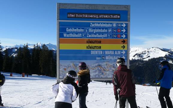 Hochkönig: oriëntatie in skigebieden – Oriëntatie Hochkönig – Maria Alm/Dienten/Mühlbach