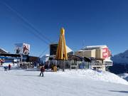Après-ski bij de Schirm bij de Brüggastuba