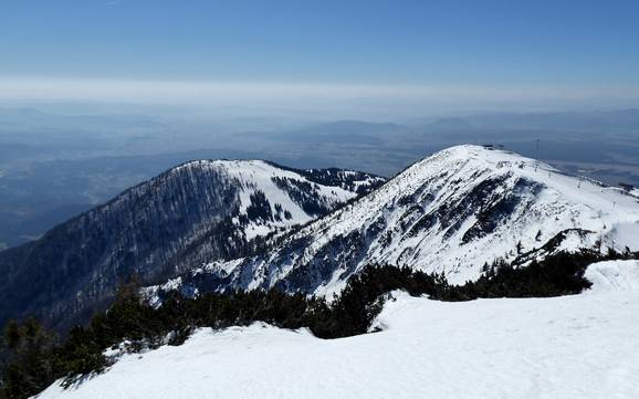 Steiner Alpen: Grootte van de skigebieden – Grootte Krvavec
