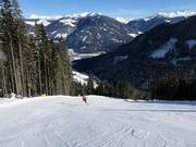 Geolsafdaling naar het dalstation van de Panoramabahn Geols