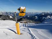 Krachtige sneeuwkanonnen op de Spieljoch