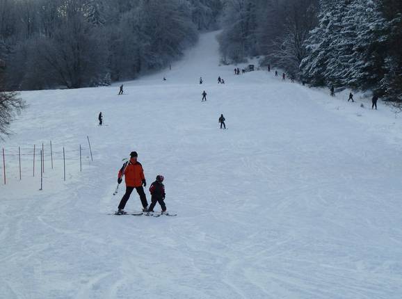 De piste op de Hesselberg
