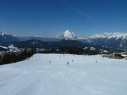 Makkelijke piste op de hoogte van de Murmelebaus