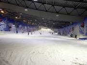 De hoofdafdaling van boven