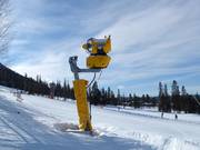 Krachtige sneeuwkanon in Kläppen