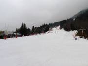 Beginnerspiste bij de Teleski du Grepon