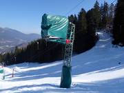 Sneeuwkanon bij de Kochelberg-afdaling