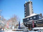 Enig aanspreekpunt: het bergrestaurant op de Hohe Bracht.