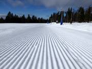 Geprepareerde piste in het skigebied Idre Fjäll