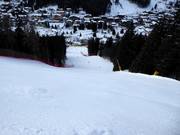 Zeer steile piste Spinale Direttissima