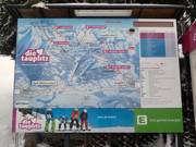 Piste-informatie bij het dalstation